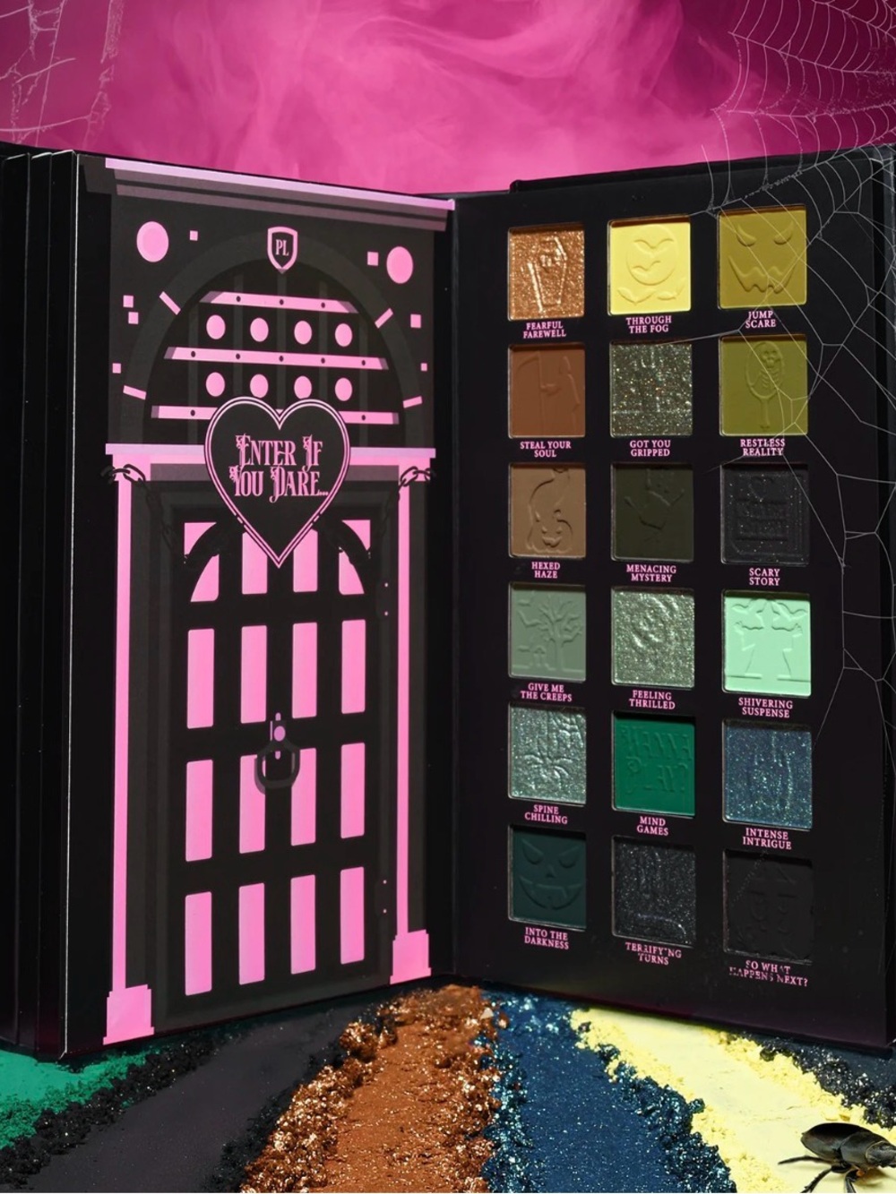 P. Louise Scary Tale Ending Eye Palette - Black and Pink Book. New in Box. - Picture 2 of 6